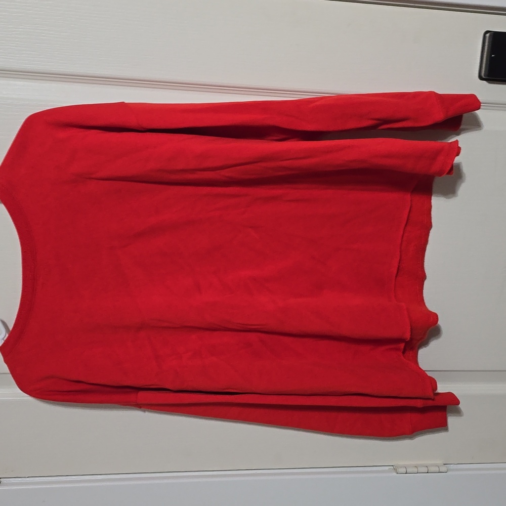 NWT Torrid 2 Orange V Neck Sweatshirt - Picture 3 of 3